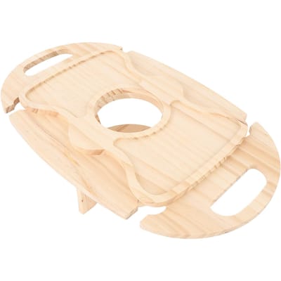 Table de Pique-Nique à Vin Portable en Bois Table de Pique-Nique de Plage Pliable Bureau à Vin pour Camping Fêtes de Plage