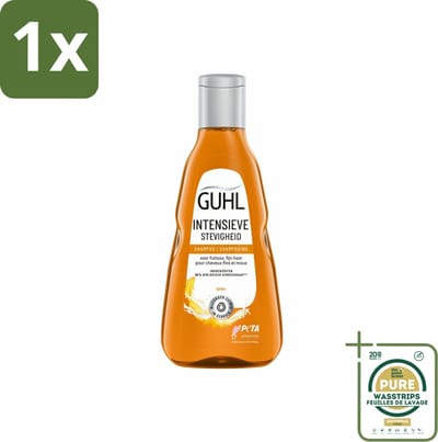 1 x Guhl - Shampoo - Intensieve Stevigheid - 250 ml- Haar Versterken - Bierextract Shampoo - Volume Haar - Krachtig Haar - Stevig Haar
