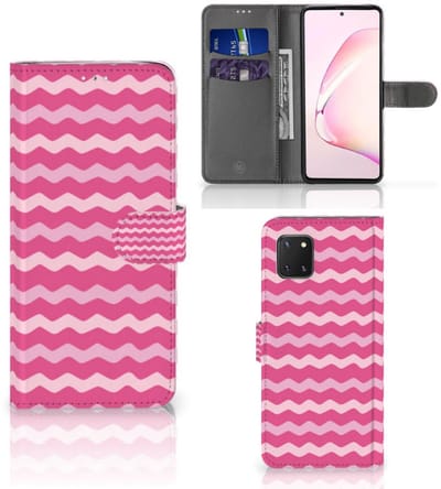 Samsung Note 10 Lite Telefoon Hoesje Waves Pink