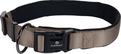 Flamingo Abbi - Halsband Honden - Halsband Abbi Taupe Xxl 60-65cm 32mm - 1st - 133210 - 1st