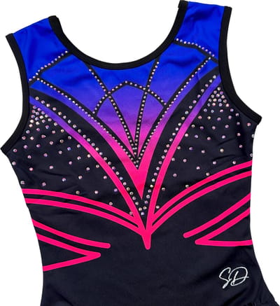 Sparkle&Dream Turnpakje Sam - Maat INT 110/116 - Gympakje voor Turnen, Acro, Trampoline en Gymnastiek