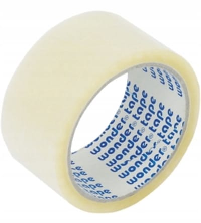 KW TRADE - Doorzichtige Verpakkingstape - 48 mm x 50 m - Sterk en Duurzaam