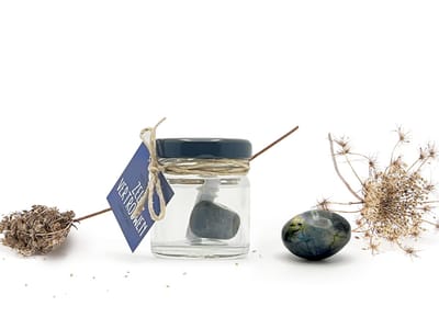 Potje Zelfvertrouwen - Labradoriet | Edelsteen Cadeau voor Zelfvertrouwen & Kracht