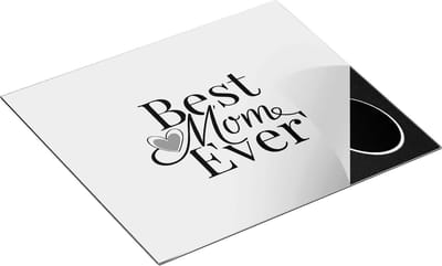 Chefcare Inductie Beschermer Best mom ever - Moederdag - Mama - Zwart Wit - 60x50 cm - Afdekplaat Inductie - Kookplaat Beschermer - Inductie Mat