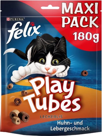 Felix Play Tubes 2 x 180 g Kip- en leversmaak