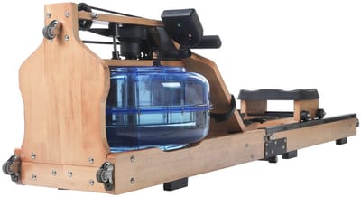 PH Fitness Opklapbaar Houten Roeitrainer – Waterweerstand Rower | Duurzaam Massief Hout | Realistisch Roeien | Verstelbare Intensiteit | 120KG