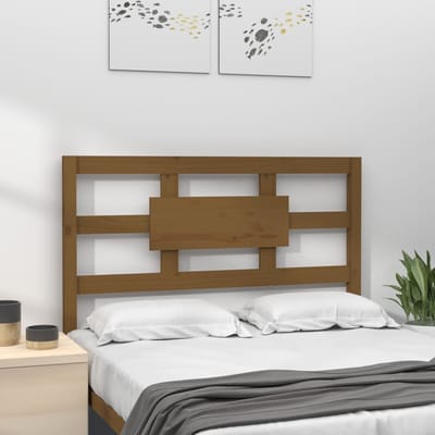 vidaXL - Hoofdbord - 95,5x4x100 - cm - massief - grenenhout - honingbruin