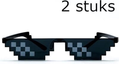 Thug Life bril - 2 stuks - Deal with it bril - 8 bits bril