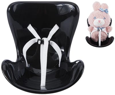 Dailygoods- Autostoel Decoratie - Mini Poppenhuis Accessoires - Zwart Plastic - Vent Clip Ornamenten - Micro Landschap - Verfijnde Afwerking - Poppenstoel
