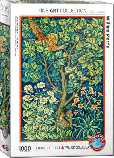 Eurographics - Fazant Haan ("Cock Pheasant") - William Morris - 1000 stukjes - 68×48cm - Fine Art Masterpiece Legpuzzel