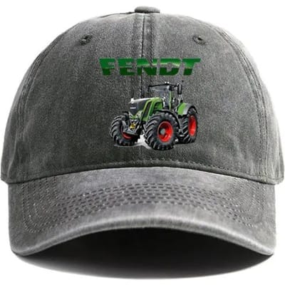 Fendt Landbouw Tractoren Verweerd Baseballpet Cool Mannen Retro Buiten Zomer Verstelbaar Papa Fendt Hoed Casual Adjustable gray