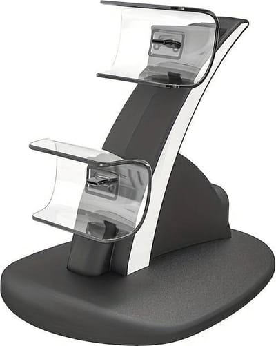 Controllerlader DualSense Laadstationdock Voor Dubbele PlayStation 5-controllers - Oplader Met LED-indicator - Dubbele USB-C Poorten - Zwart Docking Station Geschikt voor PlayStation 5 - Controller Oplader PS5 - DUAL Lader