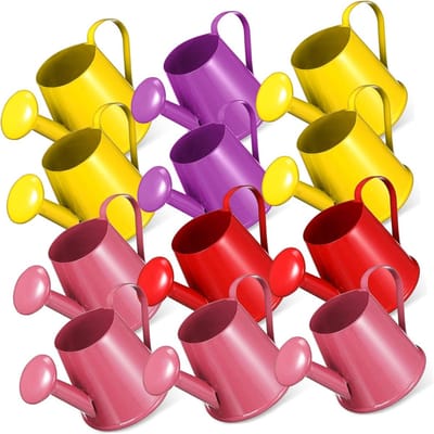 Metalen Gieters - Mini Gieters - Badtijd Spelen - Gecontroleerde Waterstroom - 12 Stuks - Diverse Kleuren