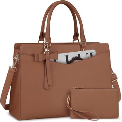 Elegante laptoptas voor dames 15,6 inch met portemonnee - Grote handtas, zakelijke tas, shoppertas