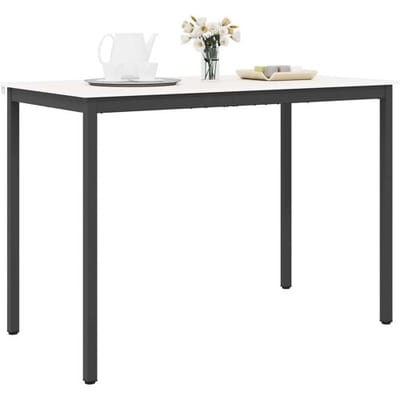 vidaXL - Bartafel - Wit - 150 - x - 80 - x - 105 - cm - Massief - grenenhout