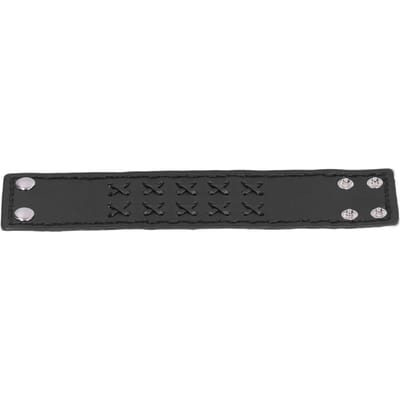 Polsband Verstelbaar Drukknop Gevlochten Retro Stijl Armband Handgemaakt Handdecoratie black