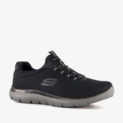 Skechers Summits heren sneakers wide fit zwart