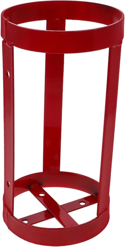 Brandblusser Beugel - Brandblusserhouder Kooi - Voertuig Beveiliging - Ruimtebesparend Ontwerp - 28x14.5x14.5cm - Rood