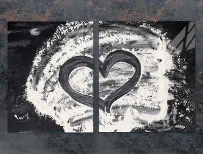 TMK ArtDeko - Snijplank - Glas - 85x52 cm - Hartmotief