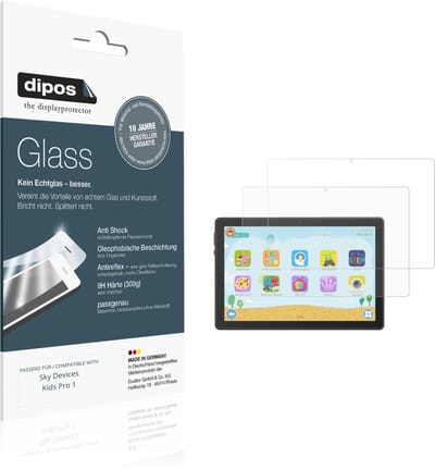 dipos – 2x Matte Pantserfolie geschikt voor Sky Devices Kids Pro 1 | 9H Screenprotector