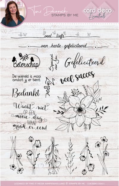 Card Deco Essentials - Stamps by Me - Clear Stamps A5 - Tulips