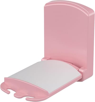 Vouwbare Hoofdtelefoonhouder met Zelfklevende Basis van Siliconen voor Gaming Headsets, Desk en Wandbevestiging (Roze)