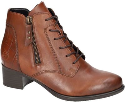 Remonte -Dames - cognac/caramel - enkellaarzen - maat 37