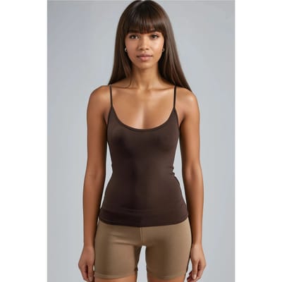 Aansluitende U-hals Gebreide Tanktop