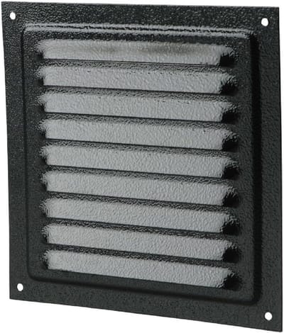 Vierkant Ventilatierooster 30x30 cm met Insectenhor voor Toevoer en Afvoer