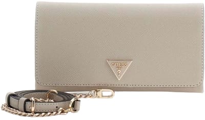 GUESS schoudertas Noelle II Xbody Flap Organizer Taupe