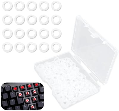 Duurzame en Flexibele Transparante Rubber O-Ringen, 8mm Buitenmaat, 5mm Binnenmaat, 1.5mm Dikte, Geschikt voor Mechanische Toetsenborden en Schakelaars (Verpakking van 200)