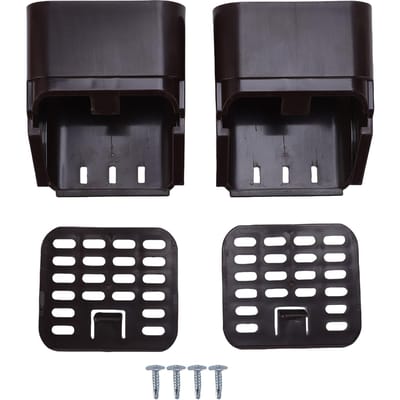 Dakgoot Regenpijp Aansluitstuk Regenpijp Uitlaat Filter Beschermer voor 3x4 Inch A Type Dakgoot Wit