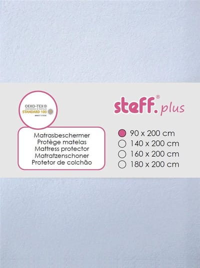 Stefano fashion - Matrasbeschermer - 90x200 cm - Wit - kwaliteitsvolle badstof met waterdichte PU-laag - OEKO TEX standard 100