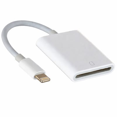 Geschikt voor iPhone en iPad – Lightning naar SD Kaartlezer – SD Card Reader Adapter – Foto en Video Import