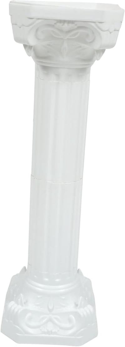 Decoratieve Romeinse Zuil van 88 cm voor Bloemen, Wit, Perfect voor Bruiloften en Feesten, Geschikt voor Binnen en Buiten