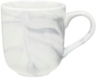Secret de Gourmet Mila Kop - Set van 6 stuks - 75cl - Ø14xH11cm - Porselein - Grijs