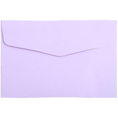 Set van 10 vellen vintage enveloppen voor bruiloft, feestdag, verjaardag, wenskaarten lichtpaarse kleur