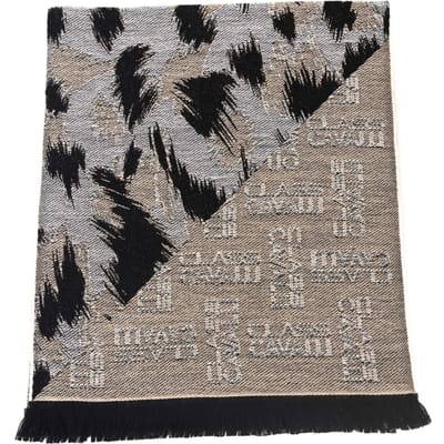 Cavalli Class Heren Beige Wol Sjaal