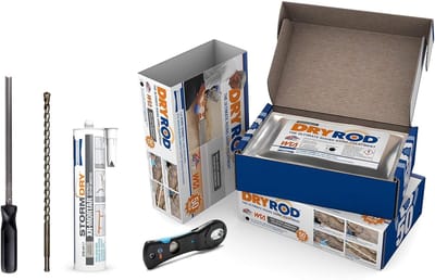 Vochtwerende Staven - Muurbehandeling Kit - Optrekkend Vocht - Gepatenteerde Technologie - 12 Meter Kit