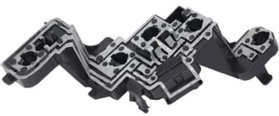Hittebestendige 6-pins printplaat ter vervanging van de achterlichtprintplaat voor de Peugeot 307 hatchback (2008-2013).