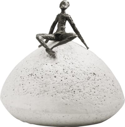Sculptuur brons tijd voor ontspanning