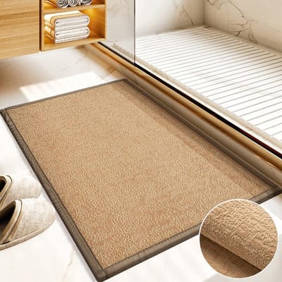 Badkamer Absorberende Vloermat Huishoudelijke Badkamer Antislip Doucheruimte Toiletdeur Pluche Voetmat Driedimensionaal Patroon Sneeuwvlok Velvet 60*90CM