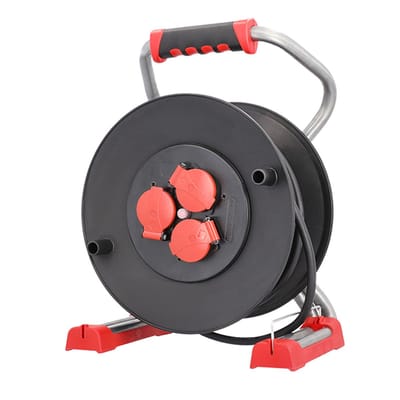 BACHMANN professionele kabelhaspel 3xCEE7/3 H07RN-F 3G1,5mm² 40,0m CEE7/7