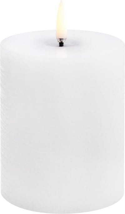 Uyuni led-kaars Melted 7,8 x 10cm nordic white