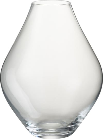 J-Line vaas Abby - glas - transparant - large - 28 cm hoog