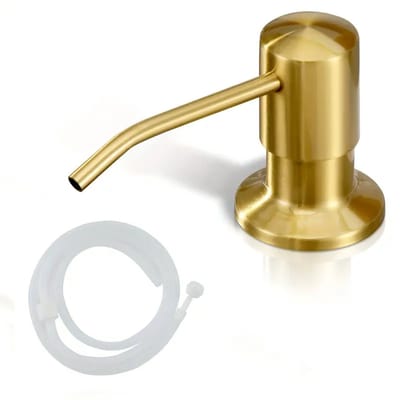 Profielenloods - Zeeppomp - Zeepdispenser - 360° draaibaar - Geborsteld Goud