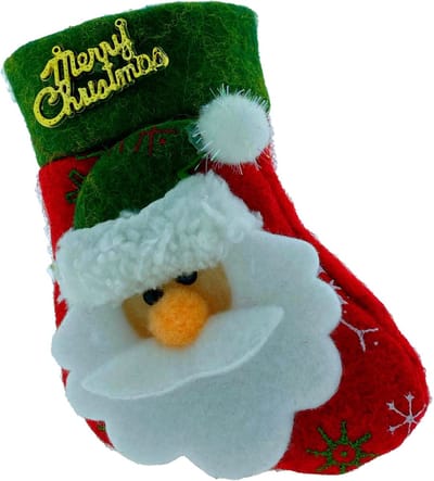 Knaak Kerstsok Kerstman - Kerstdecoratie & Bestekhouder - 1 Stuk