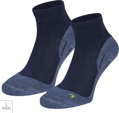 Boru Bamboo - 3-Pack - Quarter Wandelsokken XP - Bamboe - Hypoallergeen - Heren / Dames - marine - 39-42 - 2343