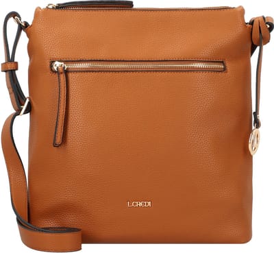 L.CREDI Schoudertas New Orleans Crossbody Bag Cognac Lichtbruin