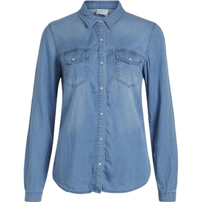 VILA - VIBISTA DENIM SHIRT-NOOS Dames Blouse